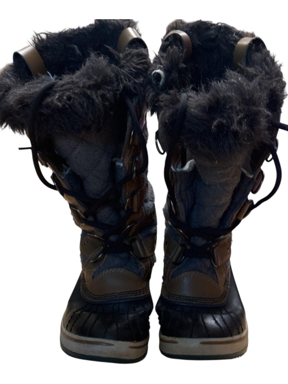 Sorel Tofino Felt Quilted Boots Gray/Black Women's Size 6